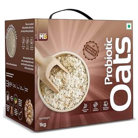 MuscleBlaze Probiotic Oats, Healthy Breakfast Cereal for Better ...