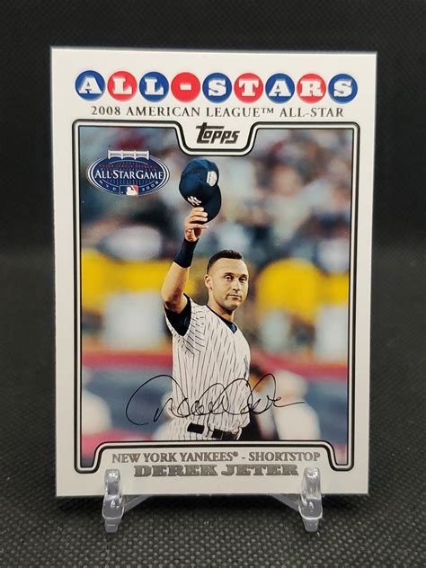 2008 Topps Update & Highlights Derek Jeter #UH52 AL All-Star Yankees ...