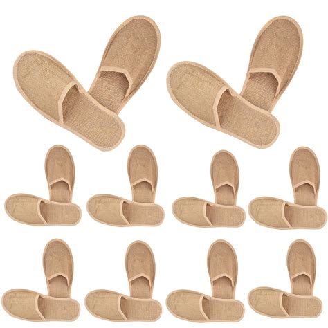 Doberyl Comfort Disposable Terry Towel Slippers for Men – Pack of 10 ...