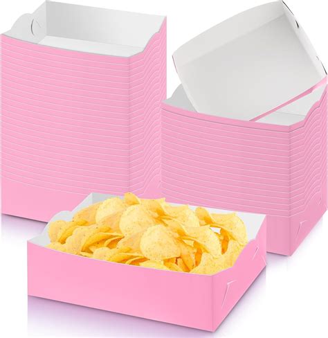 Amazon.com: Uiifan 100 Pcs 2lb Paper Food Trays Disposable Nacho Trays ...