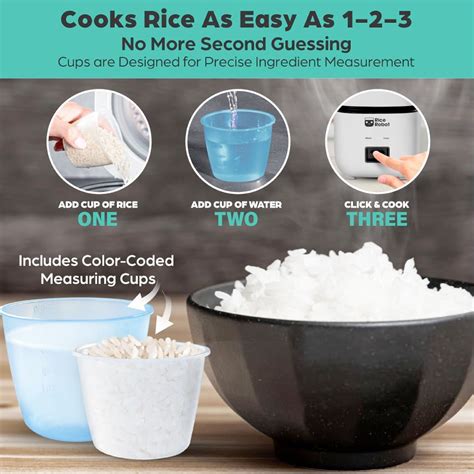 Rice Robot Personal Rice Cooker With Ceramic Nonstick Inner Pot ...