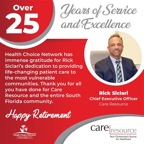 Health Choice Network on Twitter: "Congratulations to Rick Siclari, CEO ...