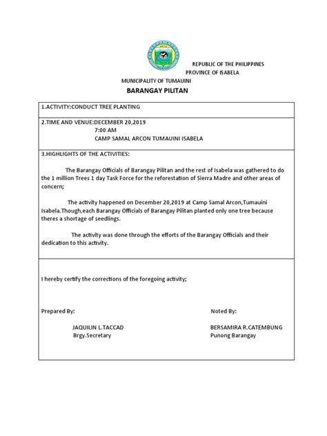 Image result for Tree-Planting Program Sample