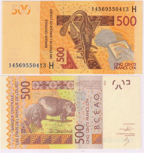 Niger - West African States , 500 frs unc currency note - KB Coins & Currencies