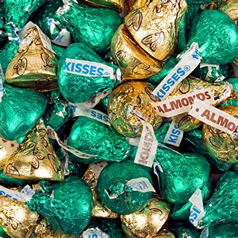 Buy Green & Gold Hershey's Kisses Candy (3 lb Bag) - Milk Chocolate ...