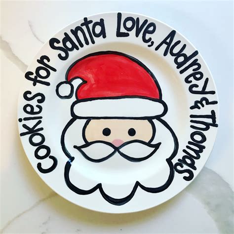 Cookies for Santa Personalized Plate / Christmas Plate - Etsy ...