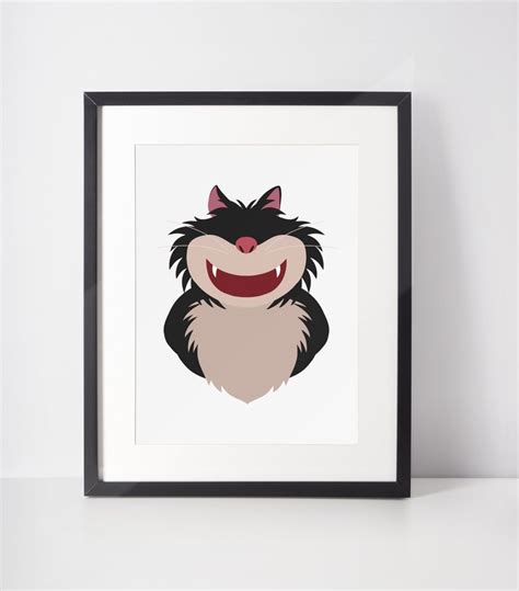 LUCIFER | Cat Minimalist Print | Portrait | Poster | Printable Wall Art ...
