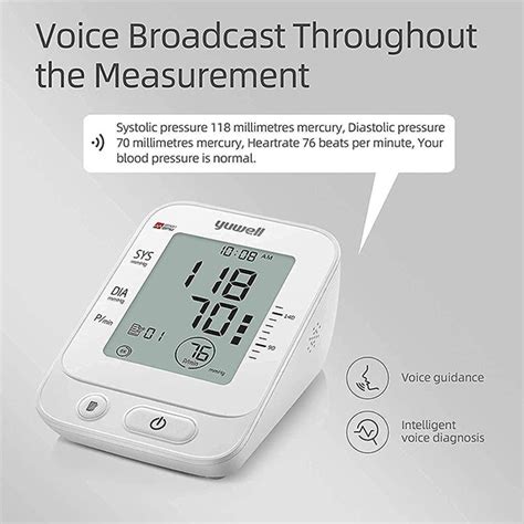Yuwell YE660E Digital Arm Blood Pressure Monitor – The Health Store