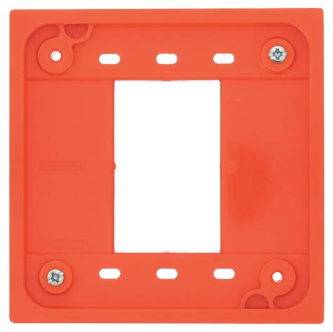 Orange, For Use With 1 and 2 Gang Device Boxes, Adapter Plate - 6C588 ...