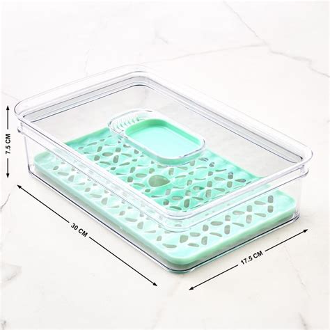 Buy Orion Elfin PET Fridge Storage Basket with Lid from Home Centre at ...
