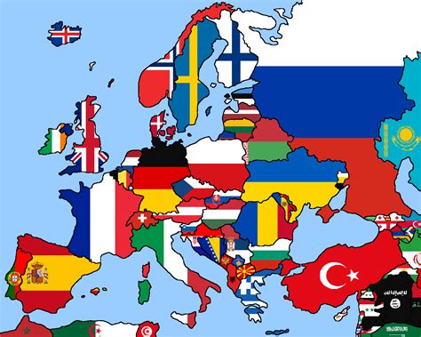 Flags In Europe Map at John Remaley blog