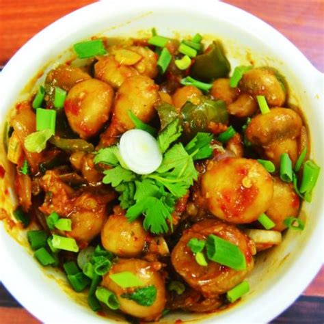 Chilli Garlic Mushroom Recipe - MUMMY RECIPES