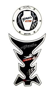 AutoMopix Combo TVS Apache RR 160 4V Customize Vinyl Tank Pad Fuel Cap ...