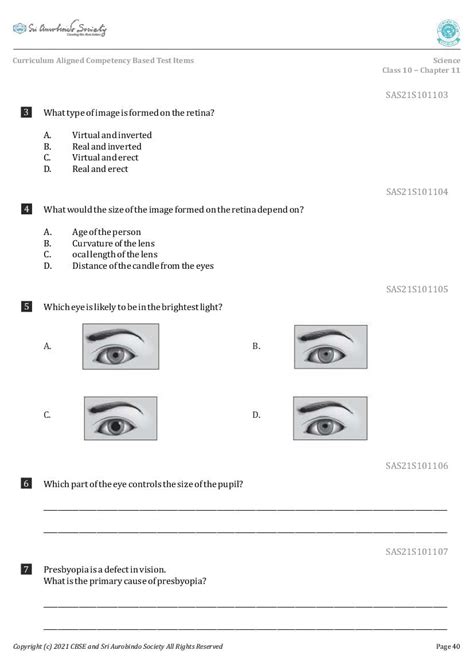 Image result for Class 10 Science Competency Based Questions