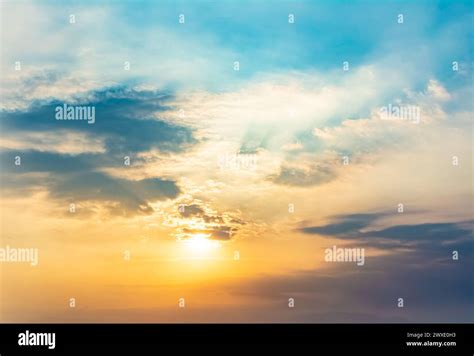 Sunset sky texture or background Stock Photo - Alamy
