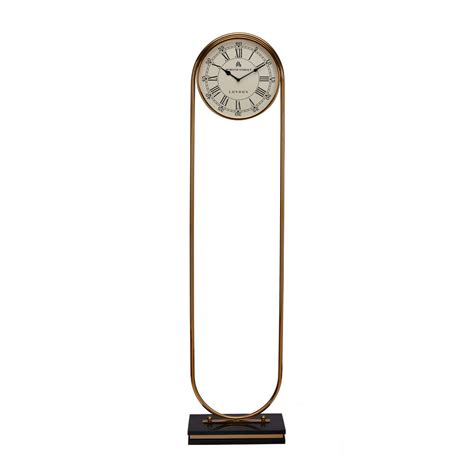 Arch With Base Analog Floor Clock (Gold) – Nilkamal Homes