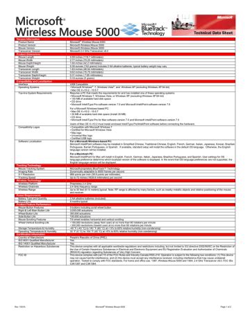 Wireless Mouse 5000 Manual 的图像结果