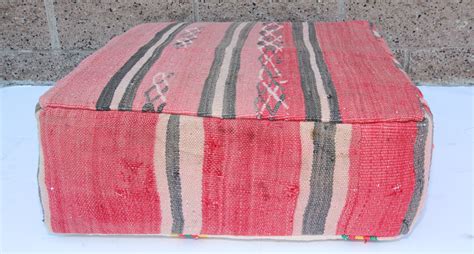 Vintage Moroccan Floor Pillow Seat Cushion Made from a Berber Old Rug ...
