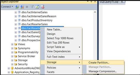 SSMS Partition Wizard 的图像结果