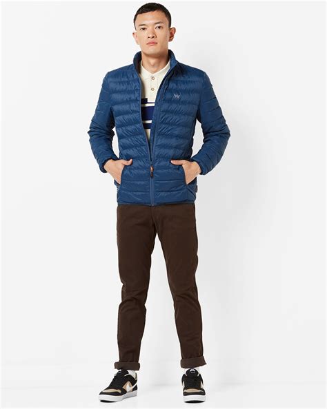 Buy Navy Blue Wildcraft Baffle Quilted Zip-Front Jacket | AJIO