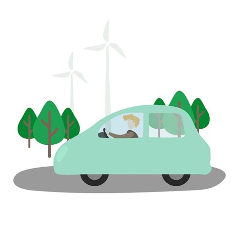 Illustratie van menselijke avatar met milieu | Gratis Vector