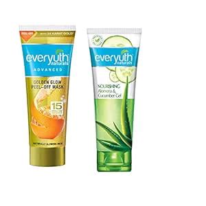 Buy Everyuth Advanced Golden Glow Peel-off Mask, 50gm and Nourishing ...