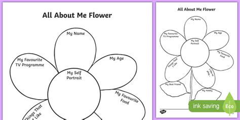 All About Me Flower Writing Template | School Resources