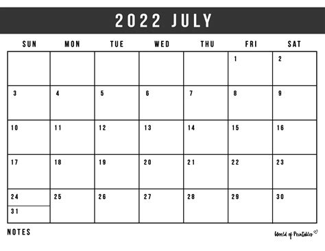 Digital Calendar July 2022 at Ina Peterson blog