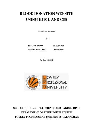 CSE326 Practicals 2 - Html project - CSE326 INTERNET PROGRAMMING ...