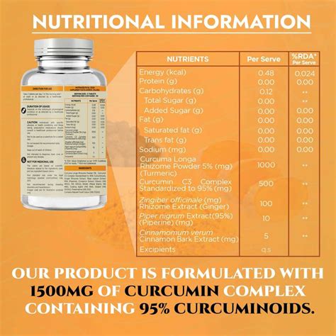 Nakpro Curcumin Tablets with Piperine & 95% Curcuminoids, Anti ...