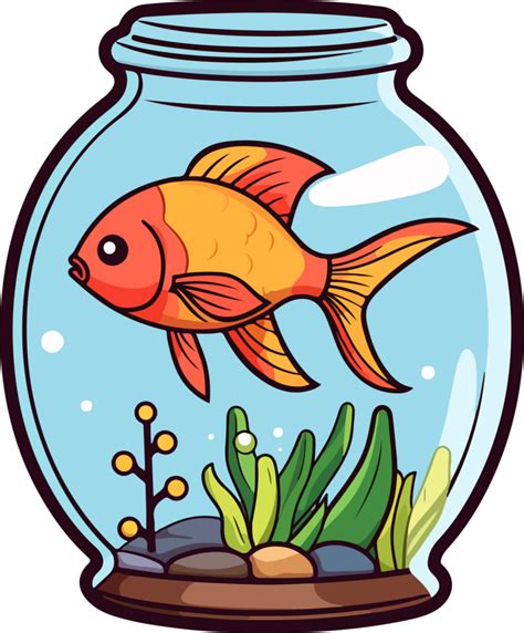 Fish in aquarium clipart design illustration 46340405 PNG