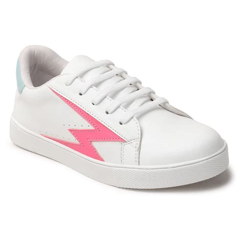 Buy Longwalk Women/Girls Comfotable Sneaker (UK Size - 4) White at ...