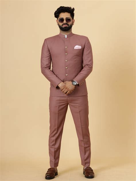 Traditional Rosewood Jodhpuri Suit | Perfect for Wedding and Casual we ...
