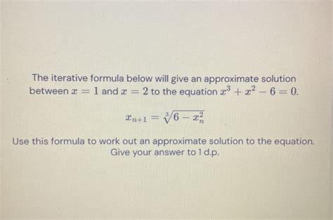 Image result for How to Work Out an Iterative Formula