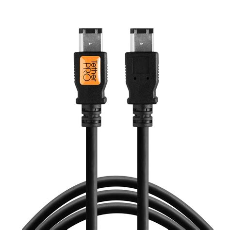 Buy Tether Tools TetherPro FireWire 400 Cable - 6-Pin Male to 6-Pin ...