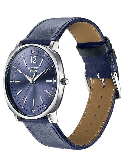 Buy Sonata Poze Drop 6 Quartz Blue Round Dial Men's Watch- SP70002SL04 ...