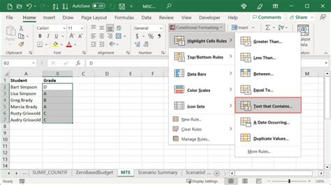 Conditional Formatting of Text in Excel 的图像结果