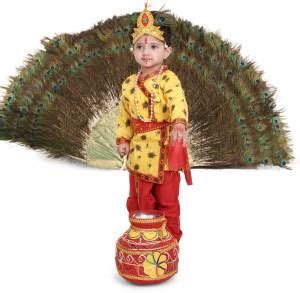 Raj Fancy Dresses Radha and krishna Dress for Kids with Jewellery ...
