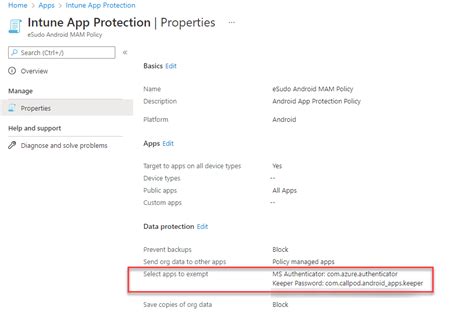 Image result for App Protection Policy Intune Android