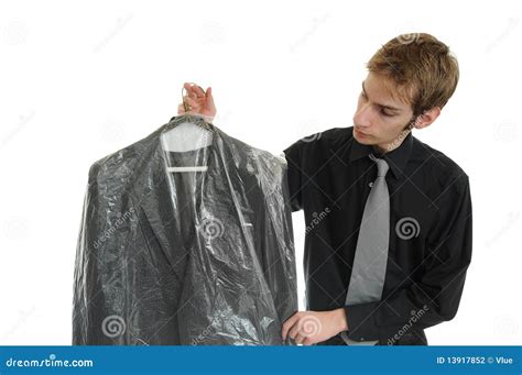 Dry Cleaned Suit stock photo. Image of drycleaning, background - 13917852