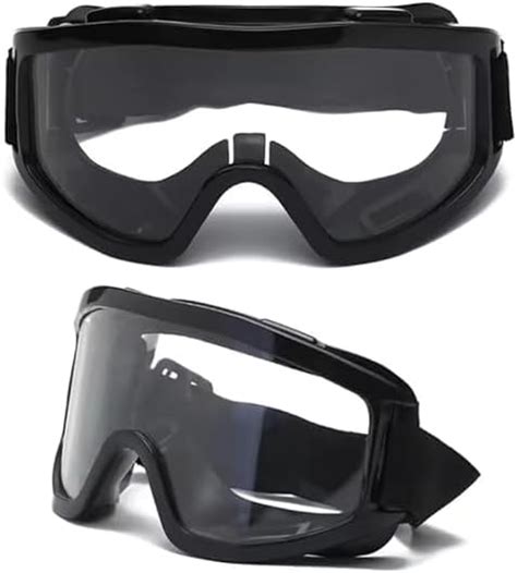 7Trees Adult Motorbike ATV / Dirt Bike Racing Transparent Goggles With ...