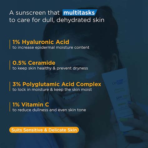 Buy UNDRY HYDRATING SUNSCREEN FOR DRY SKIN SPF 50 (50GM) LIGHTWEIGHT ...