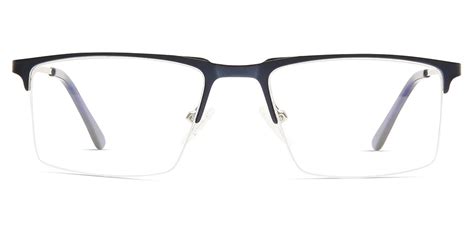 Happster Blue_Zero Unisex Computer Glasses Half_frame Rectangle Medium ...