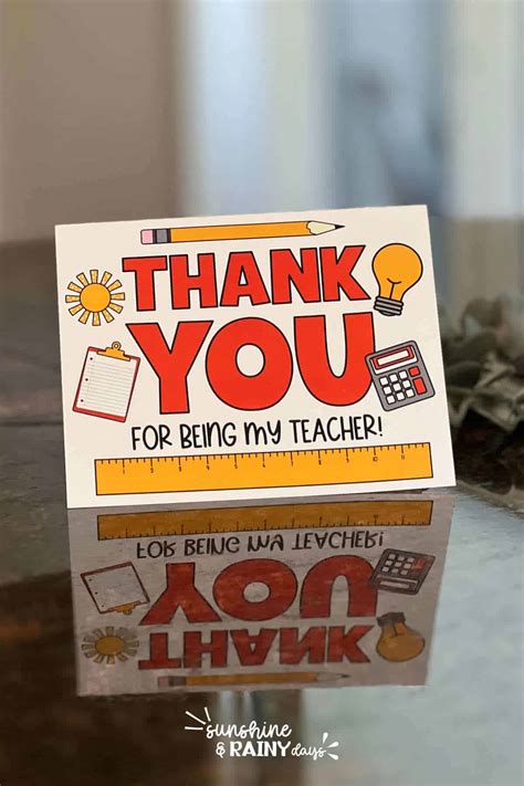 Free Printable Cards For Teacher Appreciation