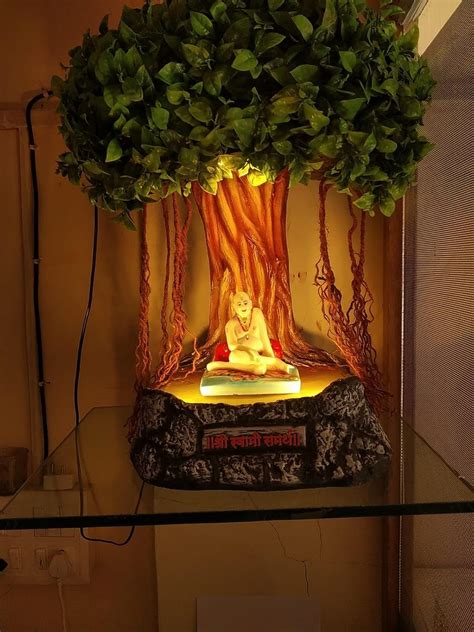 Buy Shree Swami Samarth Idol with Tree 17 inch Decorative Showpiece ...