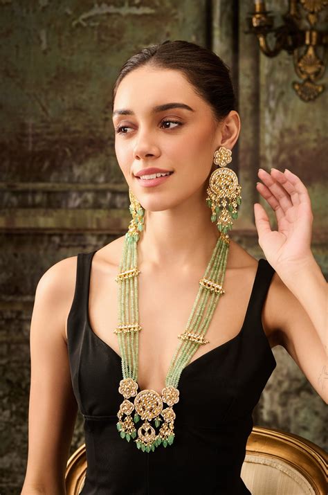 Zilmil Mint Kundan Necklace Set – Paisley Pop Shop