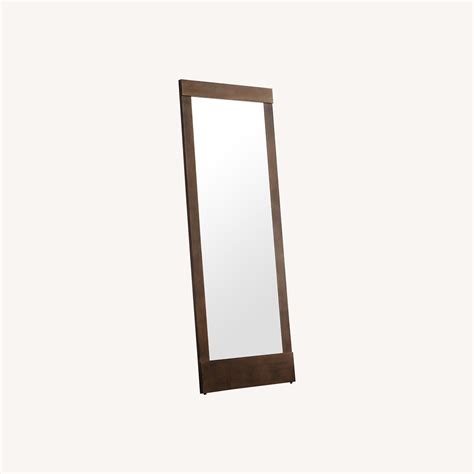 Crate & Barrel Colby Bronze Floor Mirror - AptDeco
