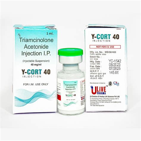 Y-CORT 40 Injections Yodley lifesciences Pvt. Ltd.