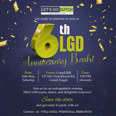 LGD 6th Anniversary Celebration, Hotel Grand JBR Lucknow, 18 May 2024 ...