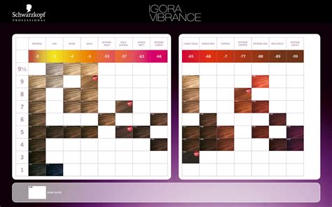 Schwarzkopf Professional IGORA Vibrance Color Chart 2014. | Schwarzkopf ...